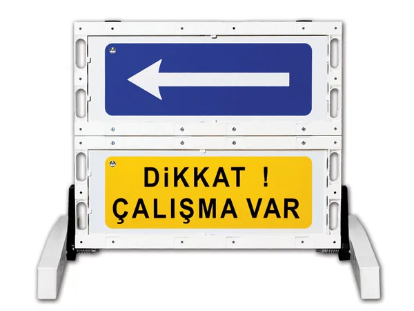 Katlanır Uyarı Levhalı Bariyer